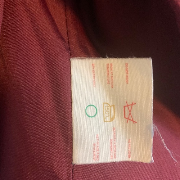 TanJay Burgundy Velvet Cropped Blazer - Picture 4 of 5